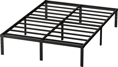 amazon metal bed frame no box spring|14 high metal bed frame.